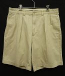 画像: 90'S RALPH LAUREN "TYLER SHORT" ツープリーツ チノショーツ BEIGE (VINTAGE) 「Shorts」 入荷しました。