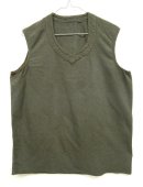 画像: 50'S フランス軍 Vネック ホスピタルベスト CHARCOAL (VINTAGE) 「No Sleeve」 入荷しました。
