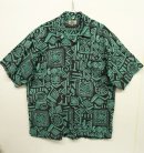 画像: DPJ ビスコース 半袖 オープンカラーシャツ BLACKベース/幾何学柄 (USED) 「S/S Shirt」 入荷しました。