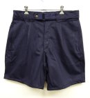画像: イタリア軍 A.M.I. ベルト付き プリーツ入り ワークショーツ NAVY (DEADSTOCK) 「Shorts」 入荷しました。