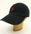 画像: RALPH LAUREN ロゴ刺繍 ベースボールキャップ BLACK (NEW) 「Cap」 入荷しました。