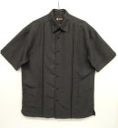 画像: CENTRO フロント刺繍入り レーヨン 半袖 ボックスシャツ CHARCOAL (USED) 「S/S Shirt」 入荷しました。