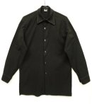 画像: チェコ軍 M-21 ロング丈 ユーティリティシャツ 後染めブラック 白ステッチ (VINTAGE) 「L/S Shirt」 入荷しました。