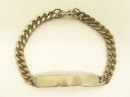 画像: IDプレート チェーンブレスレット シルバー (VINTAGE) 「Accessories」 入荷しました。