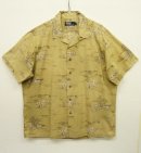 画像: 90'S RALPH LAUREN コットン 半袖 オープンカラー アロハシャツ サファリ柄 (VINTAGE) 「S/S Shirt」 入荷しました。