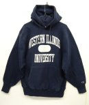 画像: 90'S CHAMPION "3段プリント" 刺繍タグ リバースウィーブ パーカー ネイビー USA製 (VINTAGE) 「Parka」 入荷しました。