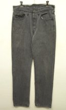 画像: 90'S LEVIS 501 ストライプデニム BLACK USA製 W31L32 (VINTAGE) 「Bottoms」 入荷しました。