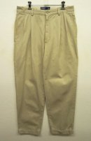 画像: 90'S RALPH LAUREN "HAMMOND PANT" ツープリーツ チノパンツ BEIGE (VINTAGE) 「Bottoms」 入荷しました。