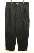 画像: 90'S RALPH LAUREN "HAMMOND PANT" ツープリーツ チノパンツ BLACK (VINTAGE) 「Bottoms」 入荷しました。