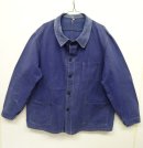 画像: 70'S フレンチワーク カバーオール ワークジャケット フェードブルー (VINTAGE) 「Jacket」 入荷しました。