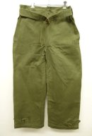 画像: 50'S フランス軍 エプロン付き モーターサイクル オーバーパンツ OLIVE (DEADSTOCK) 「Bottoms」 入荷しました。