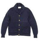 画像: POLO RUGBY エルボーパッチ付き ショールカラー カーディガン NAVY (USED) 「Knit」 入荷しました。