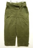 画像: 50'S フランス軍 エプロン付き モーターサイクル オーバーパンツ OLIVE (DEADSTOCK) 「Bottoms」 入荷しました。