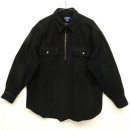 画像: J.CREW 太畝コーデュロイ ハーフジップシャツ ブラック (USED) 「L/S Shirt」 入荷しました。