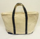 画像: 80'S LL Bean 2色タグ 耳付き 上部ジップ付き キャンバス トートバッグ USA製 (VINTAGE) 「Bag」 入荷しました。