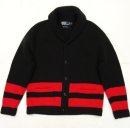 画像: RALPH LAUREN ショールカラー ニットカーディガン BLACK/RED (VINTAGE) 「Knit」 入荷しました。