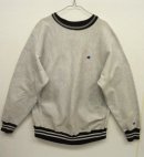 画像: 90'S CHAMPION 刺繍タグ リバースウィーブ グレー/ライン入りリブ USA製 (VINTAGE) 「Sweat Shirt」 入荷しました。