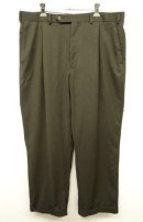 画像: UNKNOWN ワンプリーツ ウールトラウザーズ スラックス OLIVE カナダ製 (VINTAGE) 「Bottoms」 入荷しました。