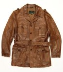 画像: 80'S ABERCROMBIE & FITCH 黒タグ レザーサファリジャケット (VINTAGE) 「Jacket」 入荷しました。
