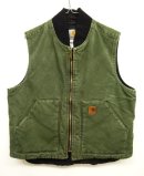 画像: 90'S CARHARTT 裏地キルティング ダックベスト OLIVE (VINTAGE) 「No Sleeve」 入荷しました。