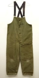 画像: 40'S アメリカ軍 US NAVY ステンシル入り デッキトラウザーズ オーバーオール TALONコの字留め (VINTAGE) 「Bottoms」 入荷しました。