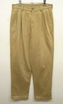 画像: LL Bean 裏地付き ツープリーツ チノパンツ TAN (USED) 「Bottoms」 入荷しました。