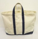 画像: 80'S LL Bean 2色タグ 耳付き キャンバス トートバッグ ネイビー/ホワイト USA製 (VINTAGE) 「Bag」 入荷しました。