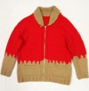 画像: 60'S カウチンセーター LIGHTNINGジップ BEIGE/RED (VINTAGE) 「Knit」 入荷しました。