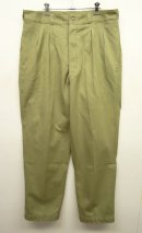 画像: 60'S フランス軍 M52 プリーツ入り チノパンツ (DEADSTOCK) 「Bottoms」 入荷しました。