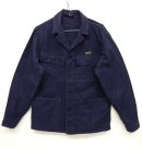 画像: ユーロワーク コットン ワークジャケット カバーオール ネイビー (VINTAGE) 「Jacket」 入荷しました。