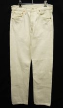 画像: 90'S LEVIS 501 デニム ホワイト UK製 W32L34 (VINTAGE) 「Bottoms」 入荷しました。