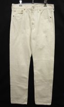 画像: 90'S LEVIS 501 デニム ホワイト UK製 W33L34 (VINTAGE) 「Bottoms」 入荷しました。