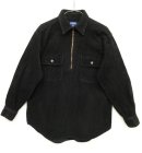 画像: J.CREW 太畝コーデュロイ ハーフジップシャツ BLACK (USED) 「L/S Shirt」 入荷しました。