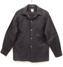 画像: 60'S UNKNOWN カスタム オープンカラー & ボタンダウンシャツ BLACK (VINTAGE) 「L/S Shirt」 入荷しました。