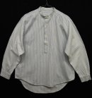 画像: UNKNOWN フランネル ノーカラーシャツ ストライプ柄 アイルランド製 (VINTAGE) 「L/S Shirt」 入荷しました。