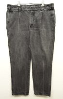 画像: ユーロワーク ワンプリーツ デニム トラウザーズ BLACK (VINTAGE) 「Bottoms」 入荷しました。