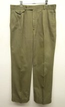 画像: BARRY BRICKEN ツープリーツ チノパン TALONジップ カーキ (VINTAGE) 「Bottoms」 入荷しました。