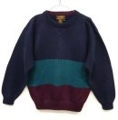 画像: 90'S EDDIE BAUER 黒タグ 前Vガゼット付き コットンニット (VINTAGE) 「Knit」 入荷しました。