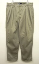 画像: 90'S RALPH LAUREN "サイドダブルステッチ" ツープリーツ チノパンツ KHAKI (VINTAGE) 「Bottoms」 入荷しました。