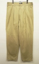 画像: 90'S RALPH LAUREN "サイドダブルステッチ" ツープリーツ チノパンツ USA製 (VINTAGE) 「Bottoms」 入荷しました。