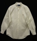 画像: 90'S RALPH LAUREN "YARMOUTH" オックスフォード BDシャツ WHITE (VINTAGE) 「L/S Shirt」 入荷しました。