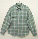 画像: J.CREW コットン100% 長袖 ワークシャツ ライトグリーンチェック (USED) 「L/S Shirt」 入荷しました。