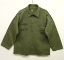 画像: 50'S アメリカ軍 US NAVY "SEA BEES" 13スターボタン コットンサテン ユーティリティシャツ (VINTAGE) 「L/S Shirt」 入荷しました。