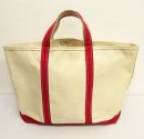 画像: 80'S LL Bean 2色タグ 耳付き キャンバス トートバッグ レッド/オフホワイト USA製 (VINTAGE) 「Bag」 入荷しました。