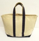 画像: 80'S LL Bean 2色タグ 耳付き キャンバス トートバッグ ネイビー/オフホワイト USA製 (VINTAGE) 「Bag」 入荷しました。