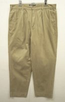画像: 90'S RALPH LAUREN "サイドシームステッチ" ツープリーツ チノパンツ BEIGE (VINTAGE) 「Bottoms」 入荷しました。