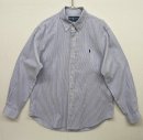 画像: 90'S RALPH LAUREN "CLASSIC FIT" ピンオックス BDシャツ ストライプ (VINTAGE) 「L/S Shirt」 入荷しました。