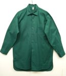 画像: 70'S ユーロヴィンテージ マチ付き グランパシャツ グリーン (VINTAGE) 「L/S Shirt」 入荷しました。