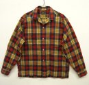画像: 70'S SEARS "PERMA PREST" 長袖 オープンカラー ボックスシャツ チェック柄 (VINTAGE) 「L/S Shirt」 入荷しました。