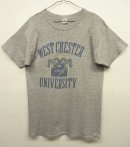 画像: 80'S CHAMPION トリコタグ 染み込みプリント 88/12 Tシャツ 杢グレー USA製 (VINTAGE) 「T-Shirt」 入荷しました。